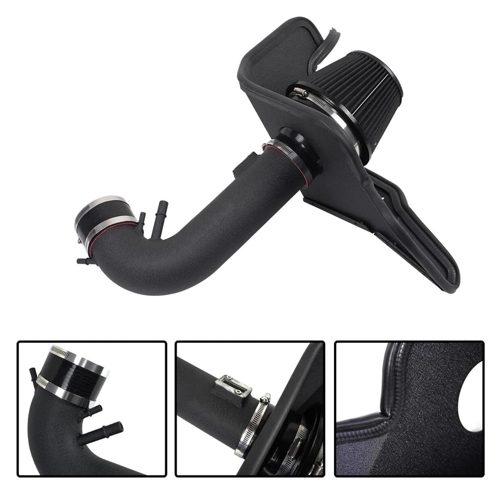 Manguera Admisión Para Mustang GT 5.0L V8 2015-2017 Manguera Ventilación Entrada Aire Kit Tubo Frío Con Filtro Alto Flujo Gas