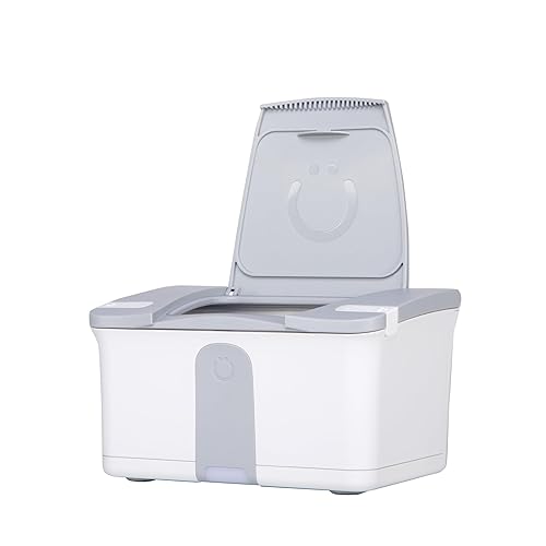 Miniatura 2 de Ubbi Calentador y dispensador de toallitas para bebés con luz nocturna, color gris