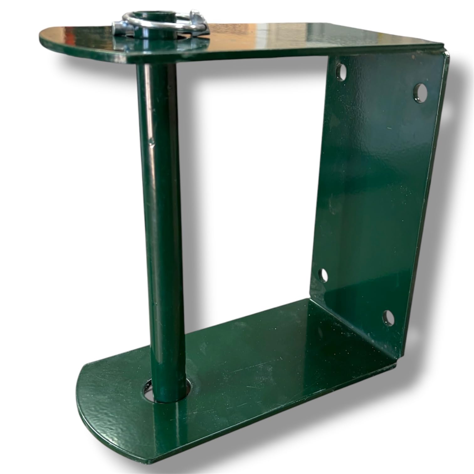 Supporto metallico per blocchi di sale compatti.