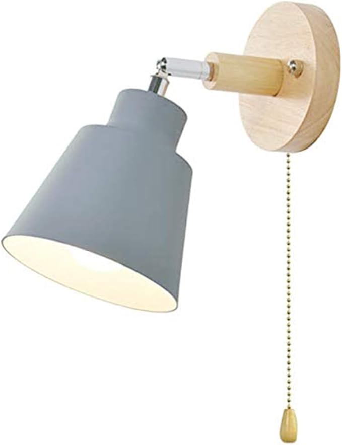 OMISHINE Wall Lights with Pull Cord Living Room Indoor Light with