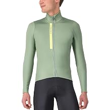CASTELLI Mens Entrata Thermal Jersey, Long Sleeve Zip Up Fleece Insulated Base Layer for Winter Road Cycling I Gravel Biking