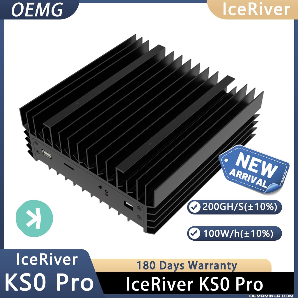 IceRiver KS0 Pro Kas Miner Kaspa Mining 200Gh 100W Crypto Asic Miner  Machine de minage avec alimentation PSU : Amazon.fr: Informatique