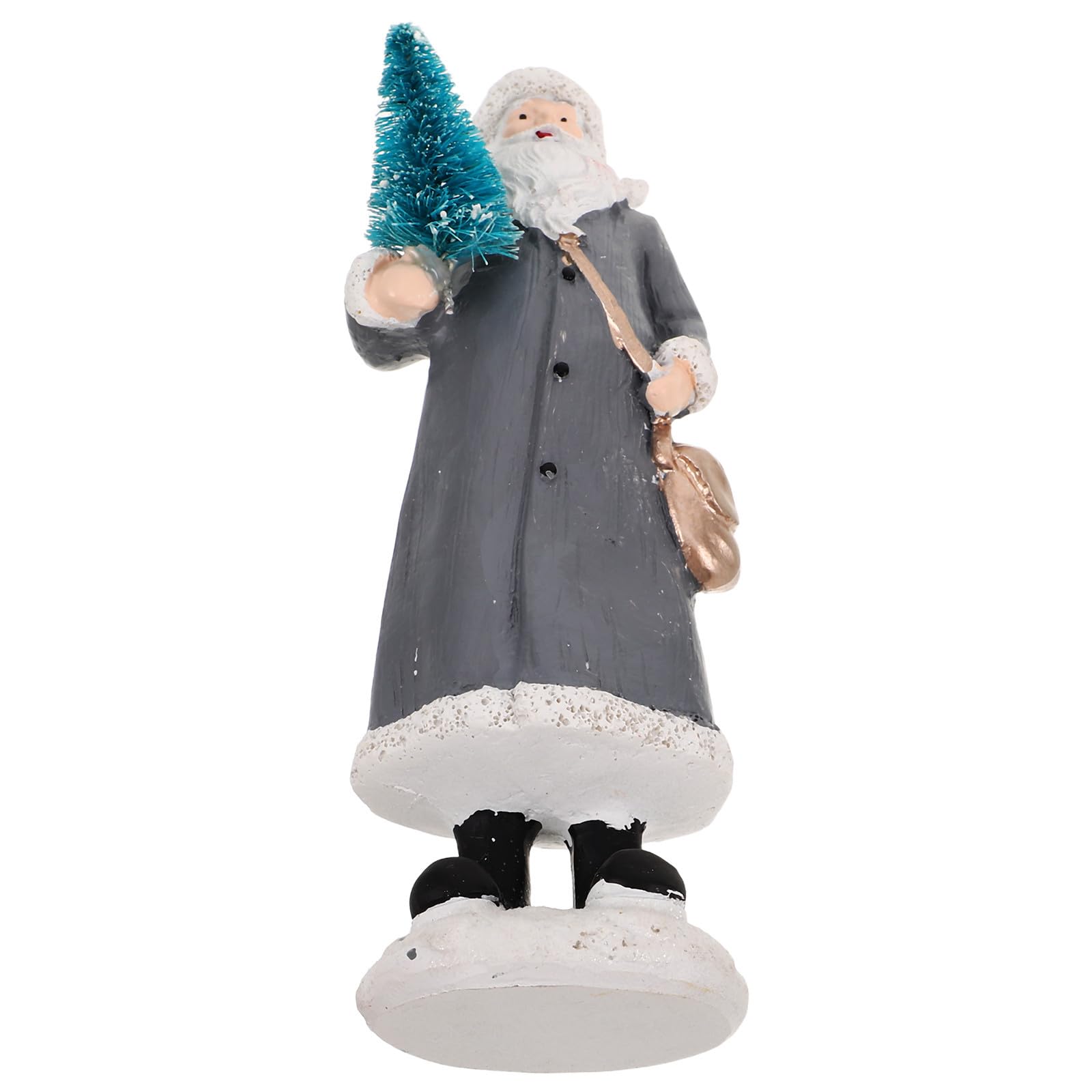 minkissy Statuetta Babbo Natale in Resina, Decorazione Creativa da Tavolo