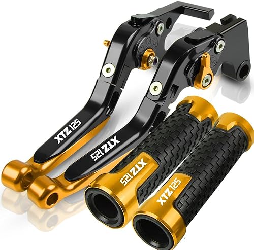 WeBert Empuñaduras de mano de motocicleta para Ya&maha XTZ125 XTZ 125 XTZ-125 2003 2004 2005 2006 2007 2008 2009 2010 11-2016 Manillar de embrague