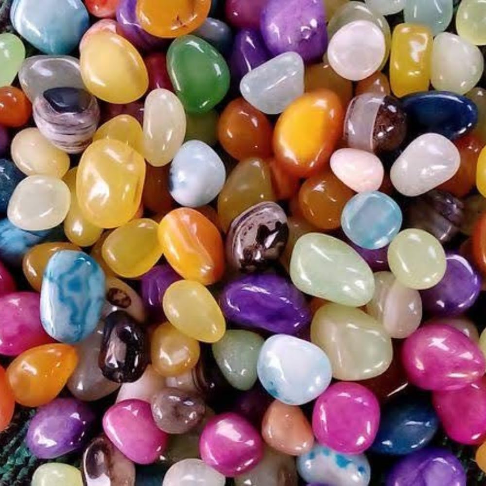 RM Polished Shiny Marble - 500g | Decorative for Home, Office, Vase Fillers, Beads for Aquarium | Gravels Stone Landscaping Gardening Space Filler | Onyx Stone for Glass Tray Decor | Multicolour (B07WHWWGD7) Amazon Price History, Amazon Price Tracker