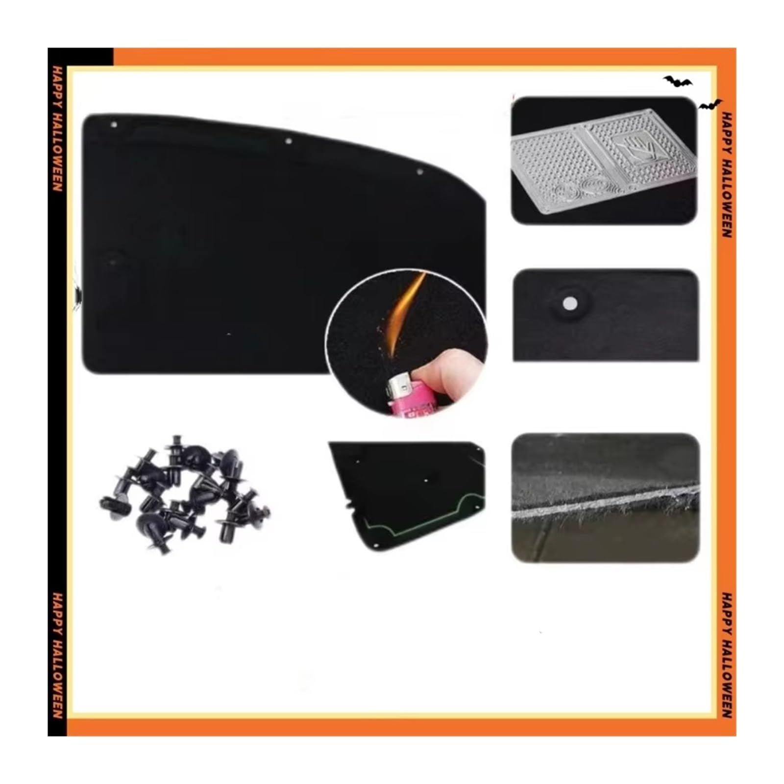 Coussin D'isolation Capot Moteur Avant Pour VW Pour Golf 8 Capot Moteur Voiture Isolation Phonique Et Thermique En Coton Tapis Insonorisé Couverture Mousse