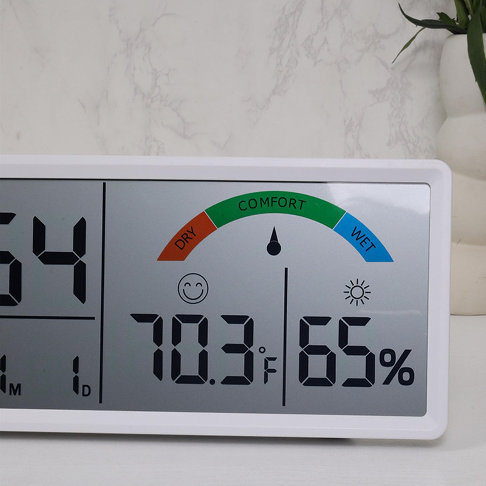 Orologio Elettronico Multifunzionale Monitoraggio della Temperatura Interno Setup Easy Batteria A Funzionamento con 2 Allarme E Snooze Display Grandi Dimensioni per Anziani Facile Leggibilità