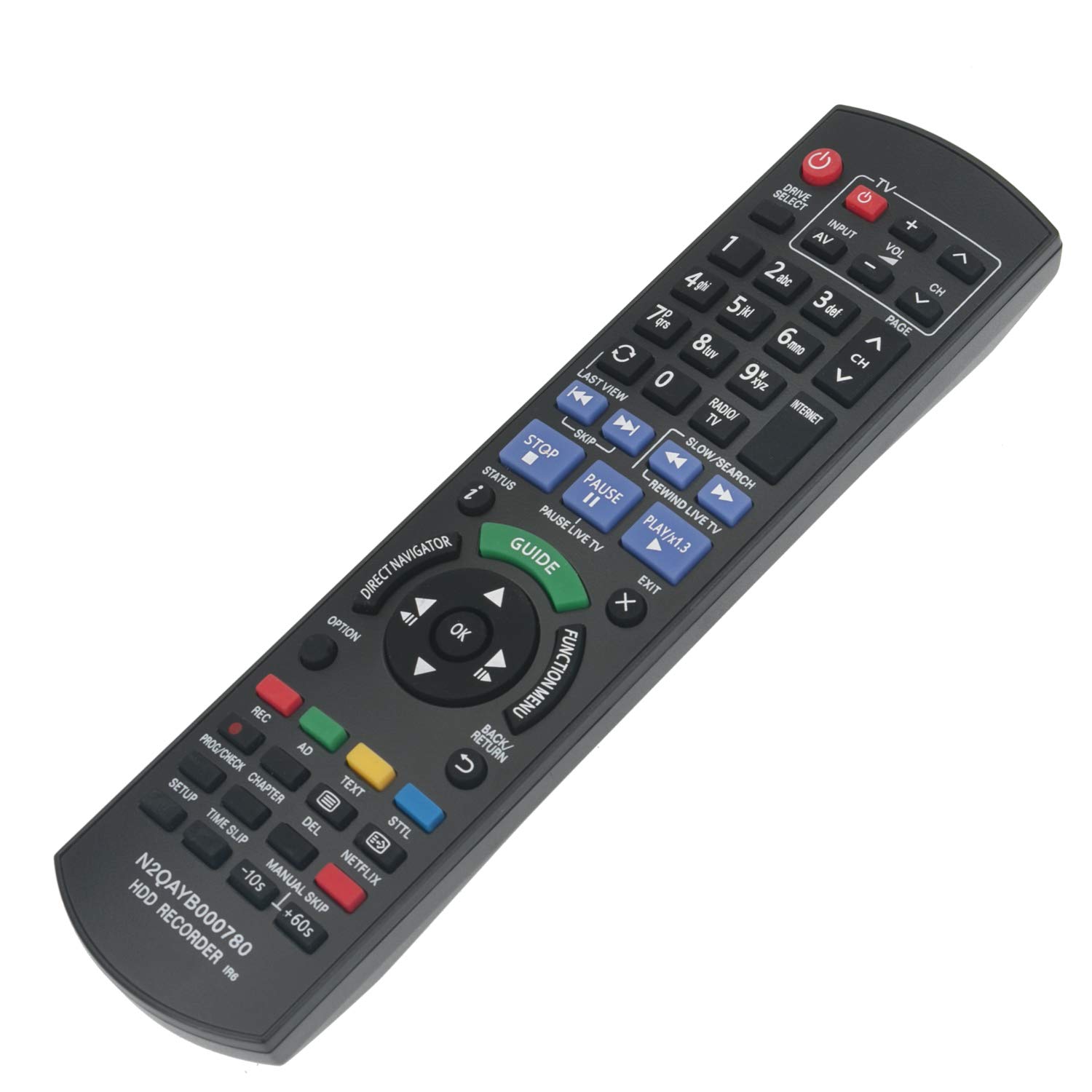 Telecomando Ricambio Per Panasonic DMR-HWT230EB, DMR-PWT520EB E Altri | N2QAYB000780 - 2