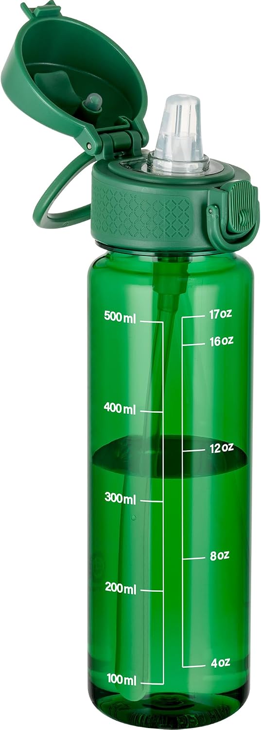 Goppus 17oz Kids Water Bottle Straw