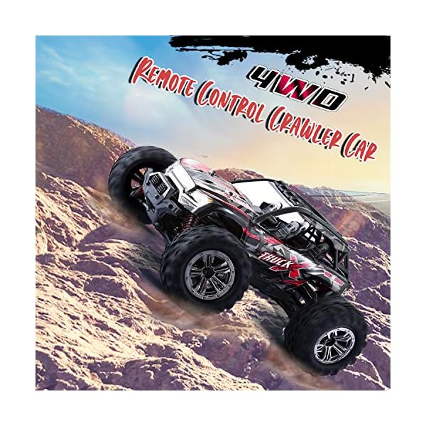 Byuert Ferngesteuertes Auto, 4WD RC Auto 36 km/h 1:16 Funkfernsteuerung Elektro Geländewagen 2,4 GHz RC ferngesteuertes Offroad Monstertruck Buggy Auto Spielzeug Geschenk für Kinder und Erwachsene – Bild 5