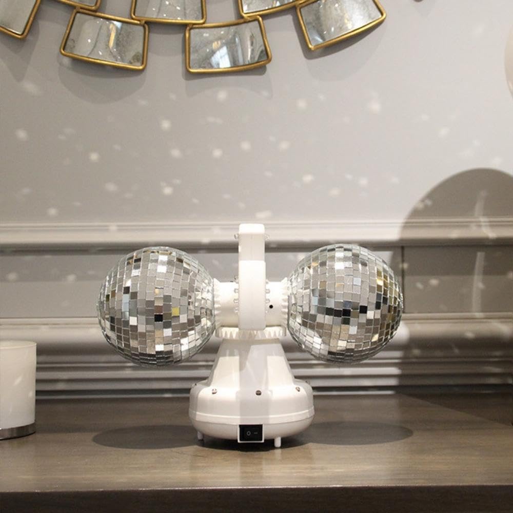 Lustrzana kula dyskotekowa, odblaskowe oświetlenie sceniczne LED do tańca, dyskoteki, DJ, klubu, dekoracja na imprezę, spotkanie rodzinne, lampa na żywo (12,7 cm, A)