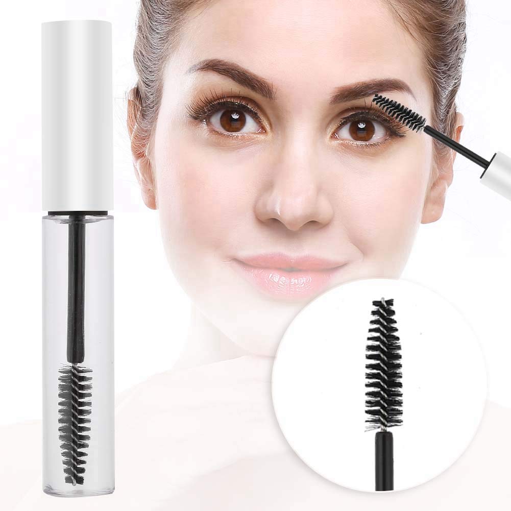10ml Empty Mascara Tube with Eyelash Wand Portable Refillable Mascara Tubes Eyelash Cream Container Bottle DIY Cosmetics(White) - Image 2