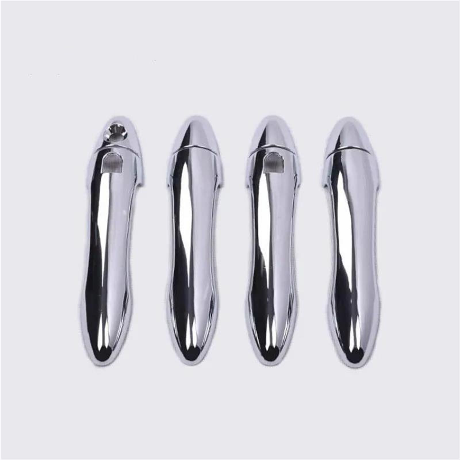ZAPORA Covers Sticker for Kia for Optima for K5 TF for MK3 2011-2015 Car Door Handle Cover Trim Sticker Styling Accessories(Silver 2 Buttons)