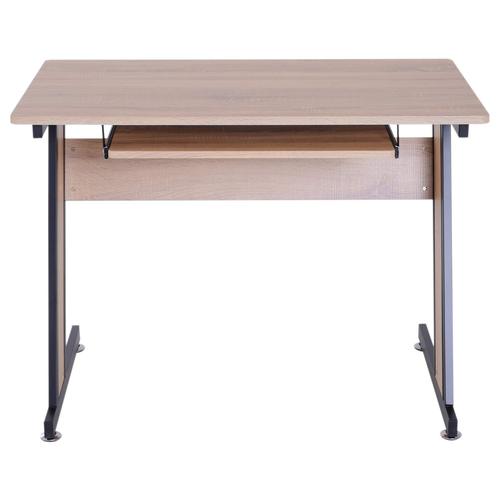 Computer Desk Wood Top Writing Workstation PC Laptop Study Table