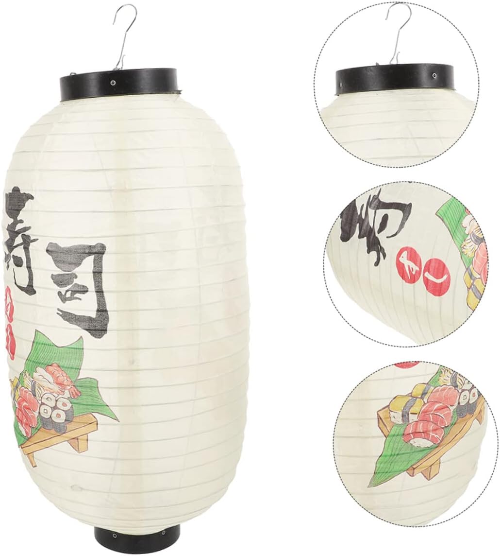 Japanese Lantern Outdoor Decorations Outdoor Lantern Lights Outdoor Hanging Decor Chinese Decor Japanese Paper Lanterns Chinese Paper Lantern Modelling Lantern Asia Cooking/2085 (Color : As Shown, S