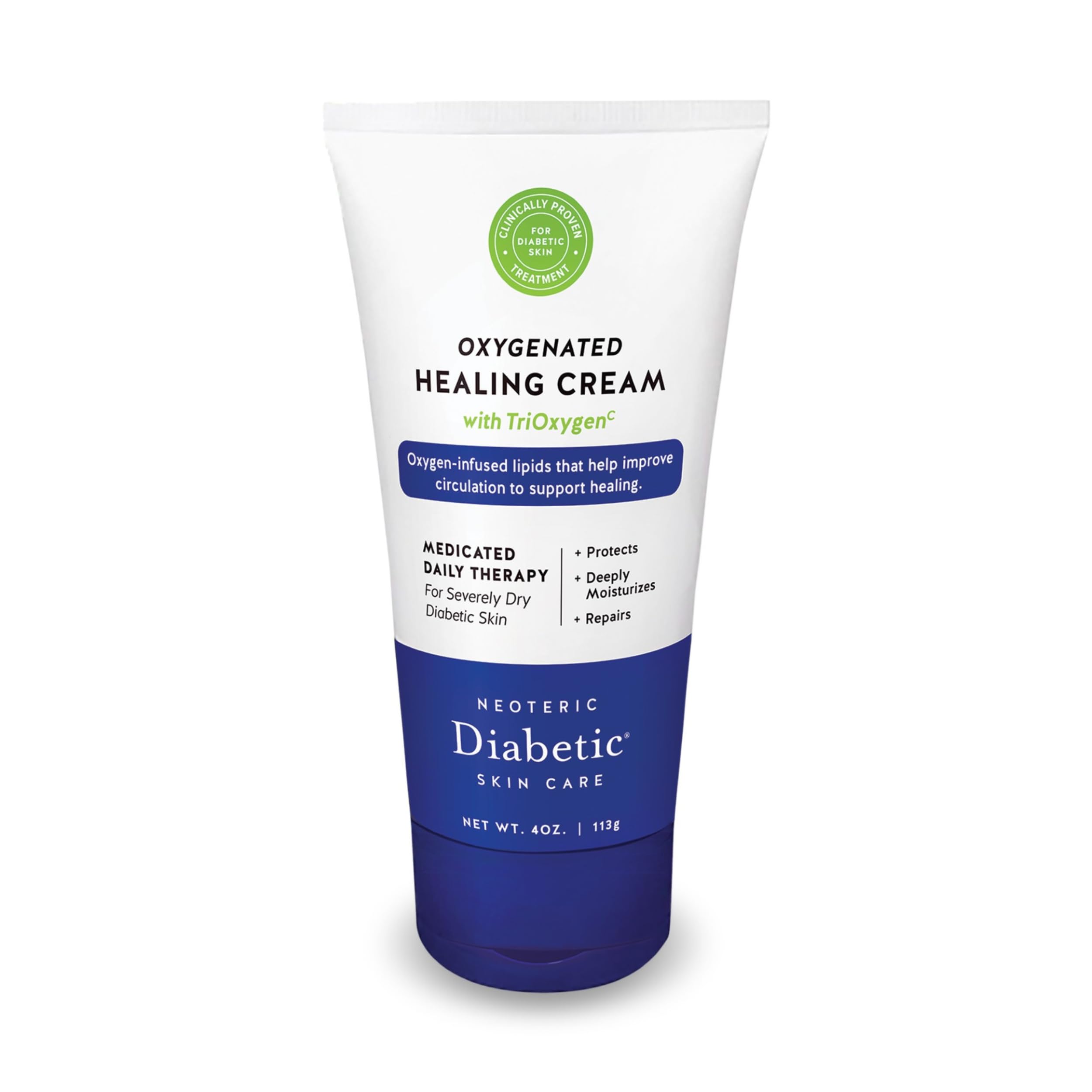 Neoteric Diabetic - Advanced Healing Cream, Speeds Healing and Improves Circulation| Patented Treatment| Non-Greasy, 4 fl oz