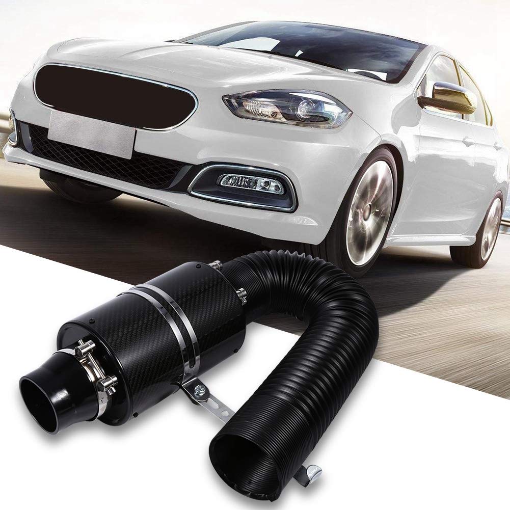 Fydun Universal Car 3-calowe mieszki wlotowe z włókna węglowego Filtr zimnego powietrza z włókna węglowego Mieszki powietrzne o wysokim przepływie