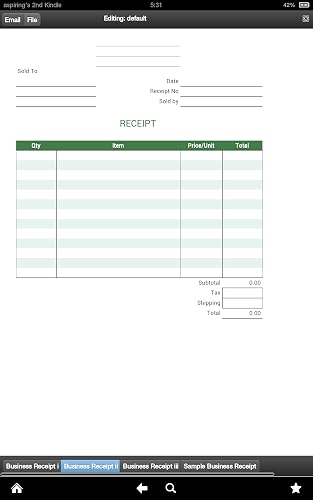 Business Receipt – vue 3