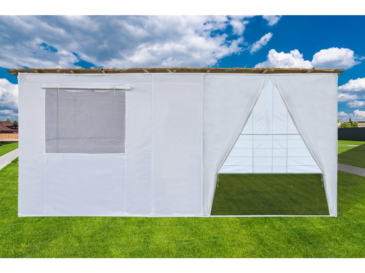 Souccah en Kit Nina Ajustable 4 x 2 avec 2 Rouleaux de Bambou et 4 tasseaux de Bois