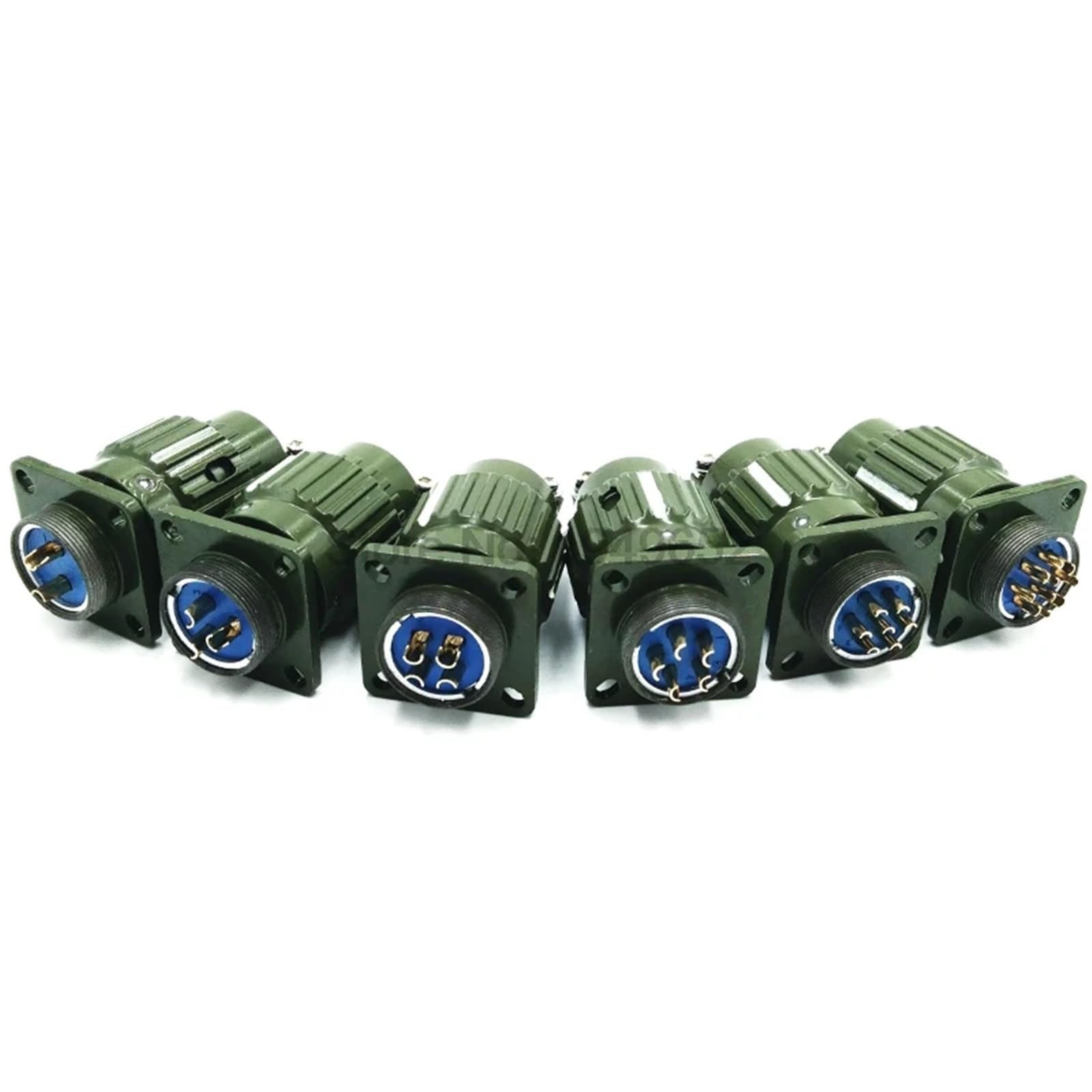 Y2M Schnellschnall-Kabelverbinder, 21 mm, Y21M, Stecker und Buchse, 2-polig, 16-polig, Grün, 1 Stück (16-polig)