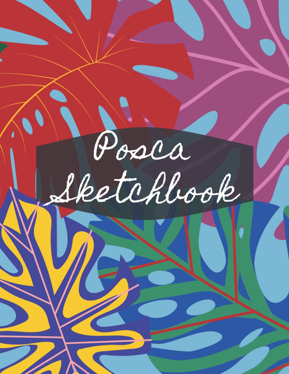 Big sketchbook: drawing, doodling, sketching, writing, colorful, posca doodles: 8,5 x 11 in