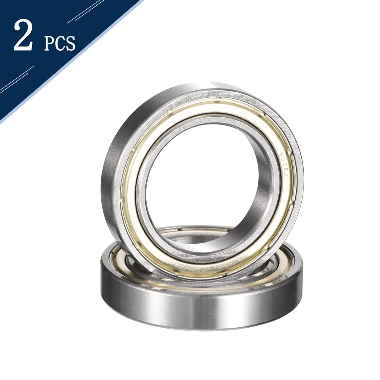 シルバー 真鍮 DISCO roots pick maiden HiPicco 6908ZZ Deep Groove Bearings, ID 40mm x OD 62mm x