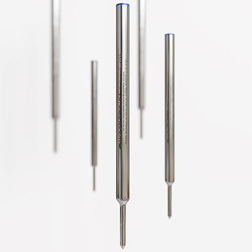 Vista 6 de Monteverde Recambio de punta redonda para bolígrafos Cross Rolleball de punta fina, azul, 2 por paquete (C222BU) Azul,Negro