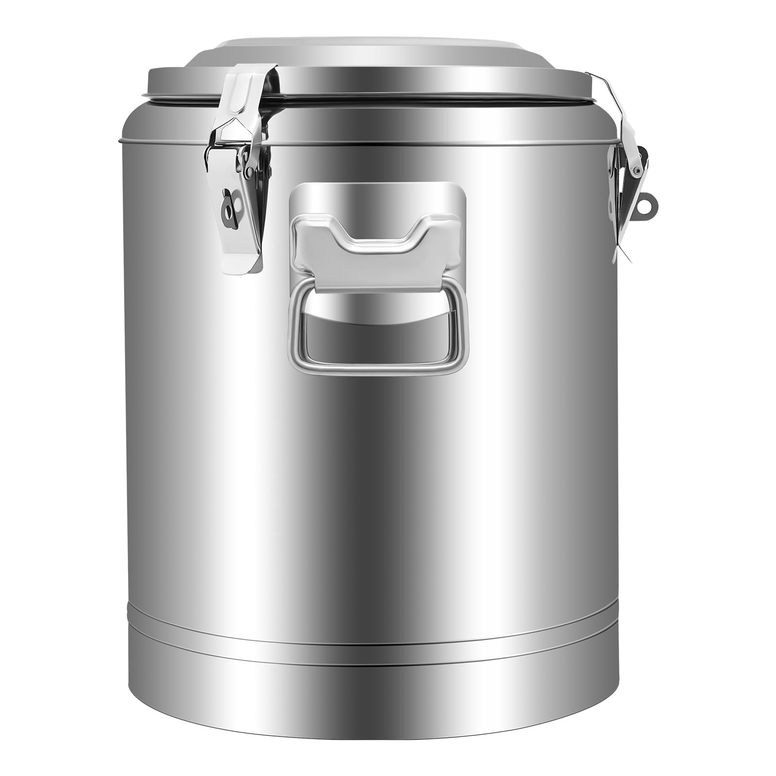 Termo con bomba, 20 l, dispensador de bebidas de acero inoxidable, calentador de alimentos con tapa, para chocolate caliente, té con leche, té helado, leche, zumo, café al aire libre, viajes
