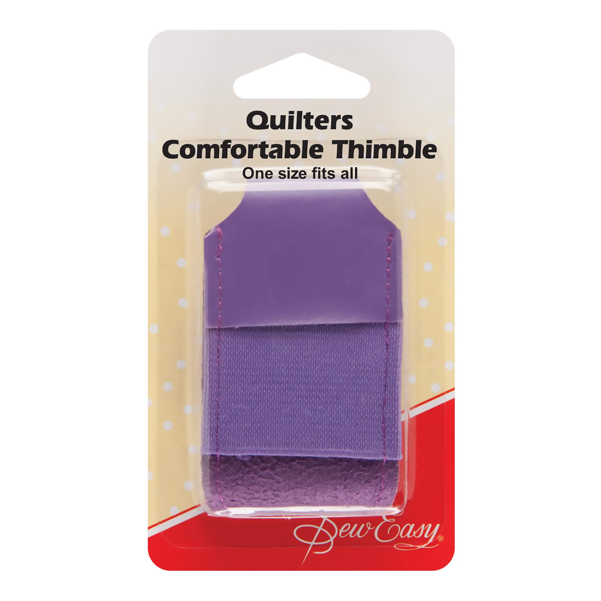 Sew Easy Quilters Leather Thimble – One Size Finger Protector for Knitting Sewing Patchwork