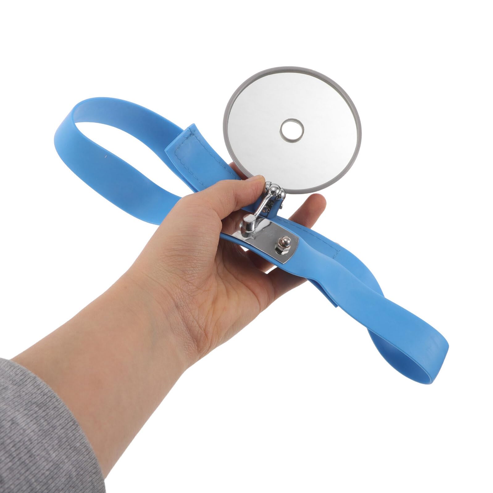Specchio per Esame Frontale da Medico 2 Pezzi in Silicone | Acciaio Inossidabile, Riflettore Diagnostico Montato sulla Testa, per Sale Operatorie e Ambulatori Orl