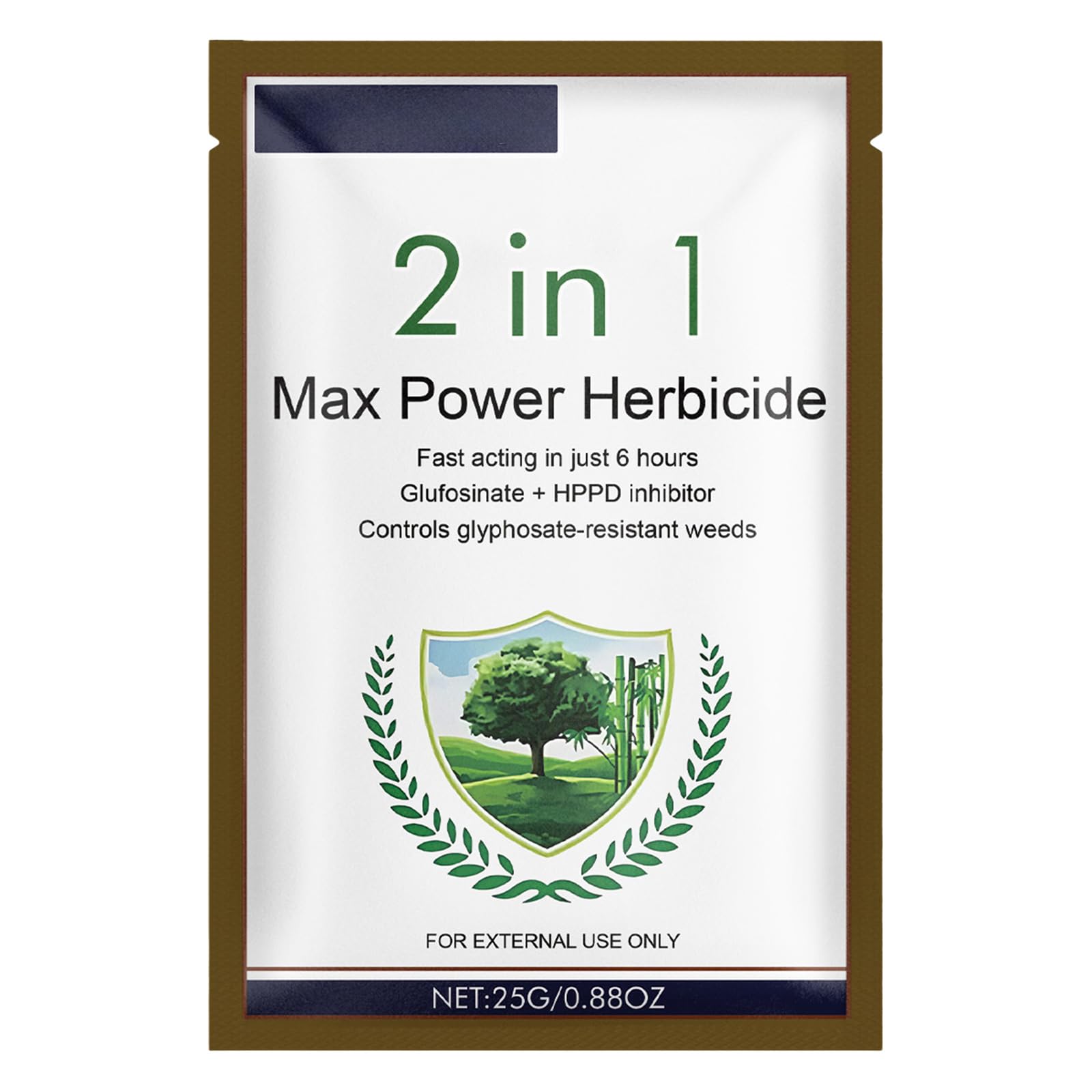 2 in 1 Max Power Herbicide, Fast-Acting Weed Killer, Glufosinate Ammonium + HPPD Inhibitor, Controls Glyphosate-Resistant Weeds, 25g (1 PCS) โ image 1