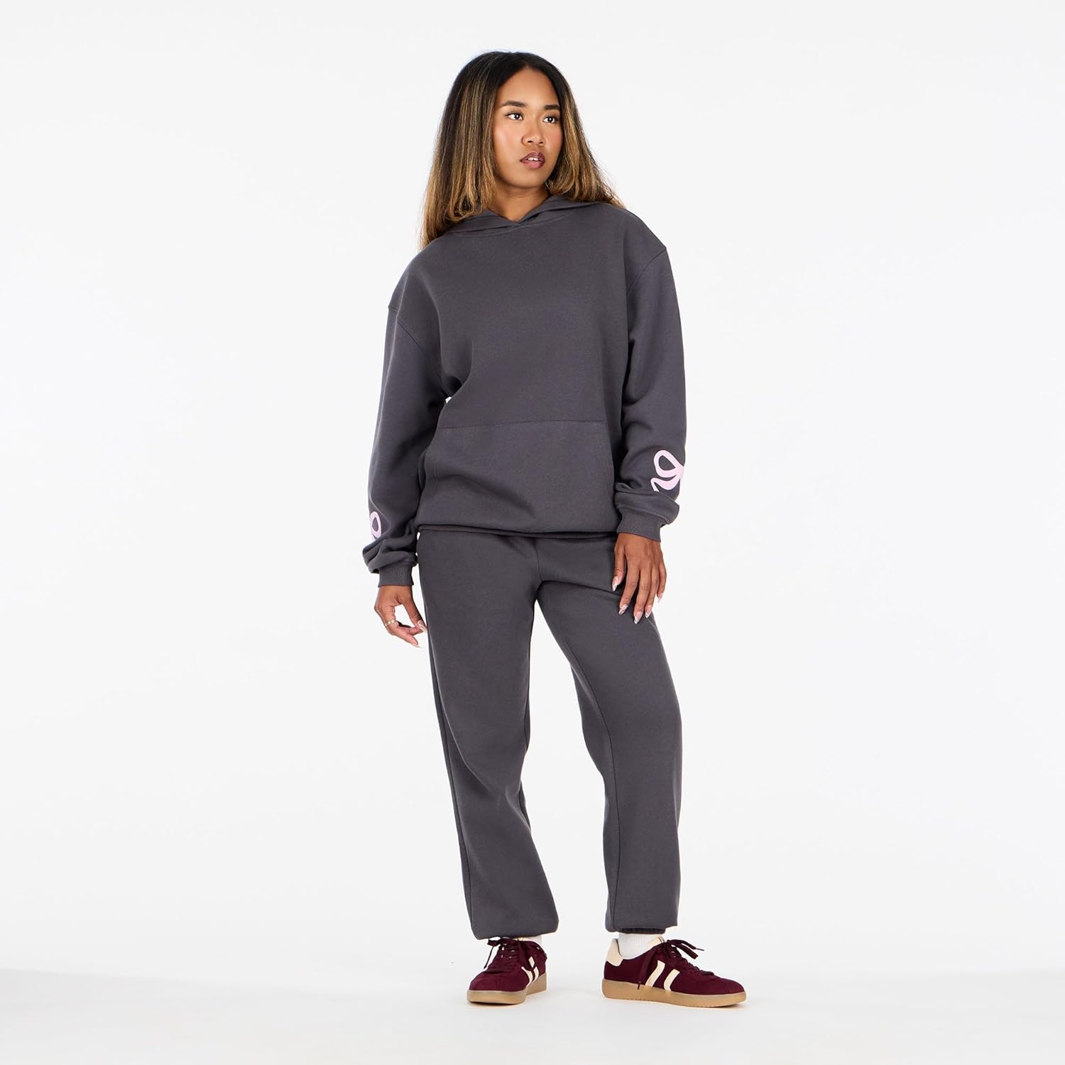 Forever 21 womens Oversized Hoodie With Graphic Screens - Image 2