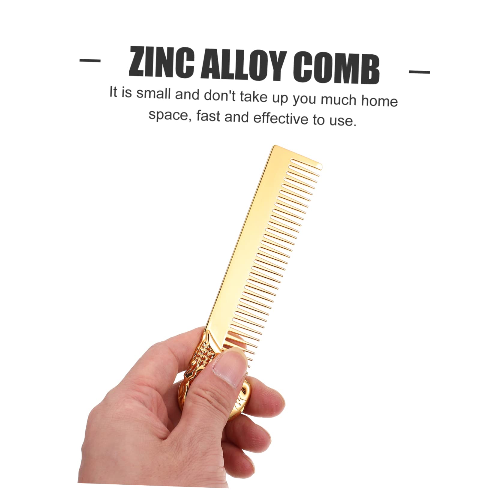 FRCOLOR 3 Pezzi Strumento Per Lo Styling Da Uomo Pettine Tascabile Portatile Spazzola Per in Lega Di Zinco Pettine Per Barba Per Uso Domestico in Salone