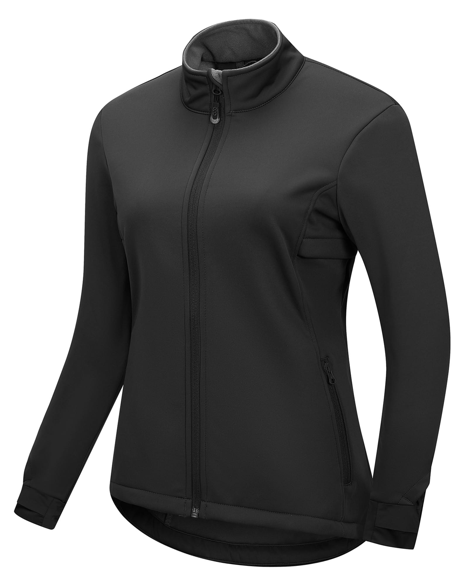 33,000ft Veste de cyclisme pour femme - Veste softshell imperméable - Coupe-vent - Veste fonctionnelle doublée en polaire - Veste de transition réfléchissante - Pour l'hiver - Pour le cyclisme, la