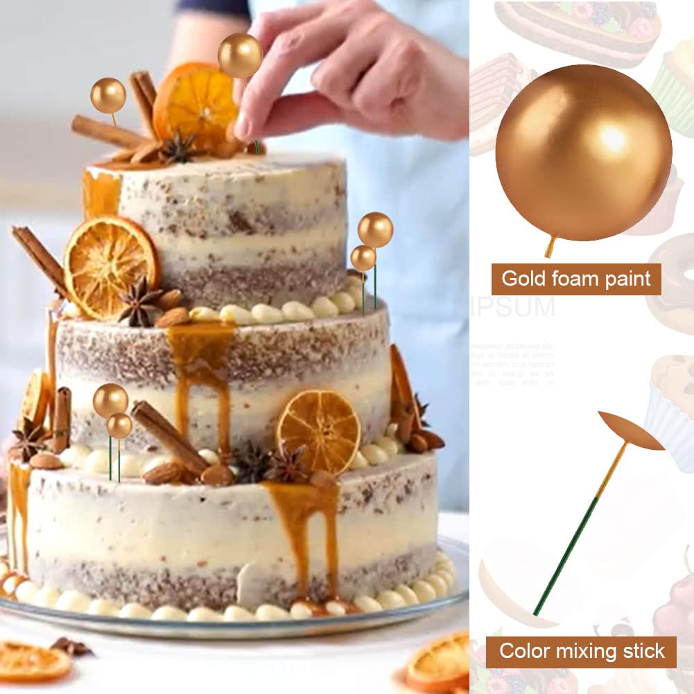 110 pezzi palline cake topper palloncini cupcake topper palline per torta in schiuma decorazione da forno per anniversario di matrimonio compleanno  15