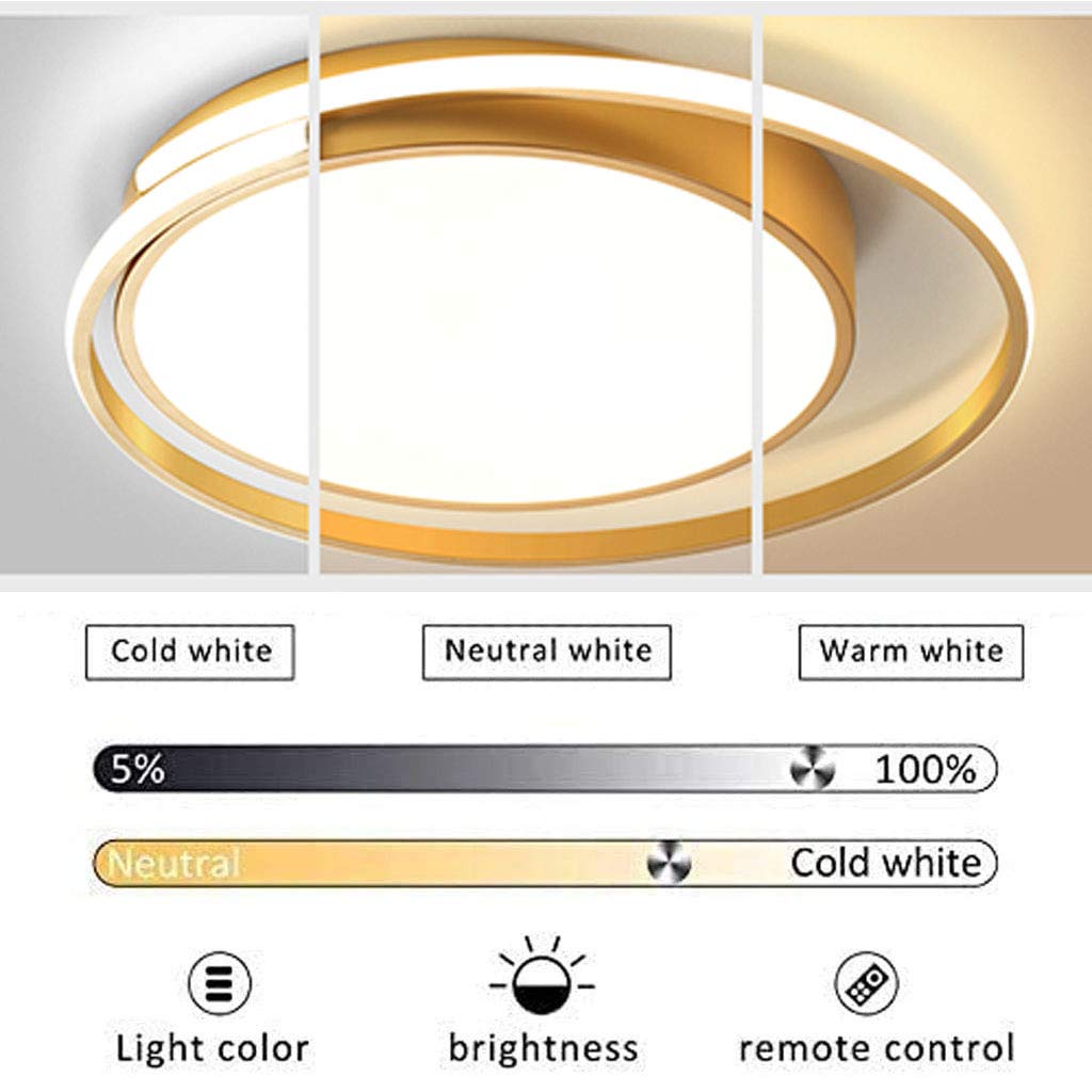 Lampada A Soffitto LED Moderna Con Anelli Rotondi E Telecomando – Perfetta Per Soggiorno E Cucina