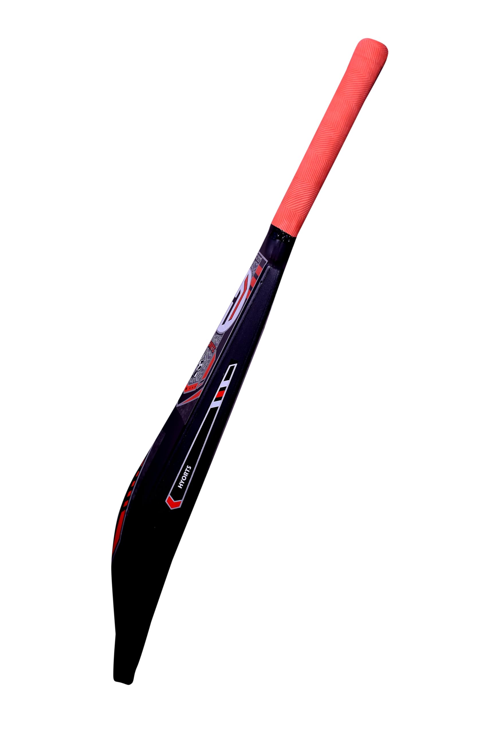 HYORTS Lightweight Fiber Plastic Cricket Hard Hitting Bat - Black Colour-image-3