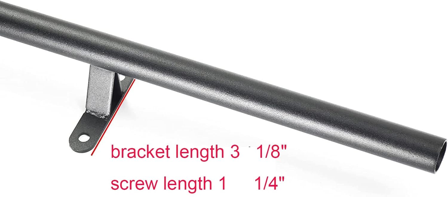 Sliding Library Ladder Hardware Kit - 3ft-20ft Adjustable Wall Mount Pulley Track System with Floor Roll & Complete Bracket Set (Ladder Not Included)