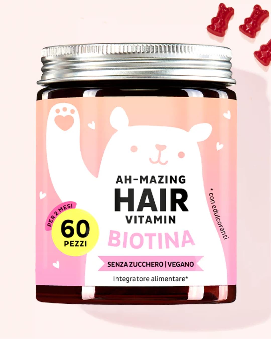 bears with benefits AH-​MAZING HAIR VITAMIN BIOTINA