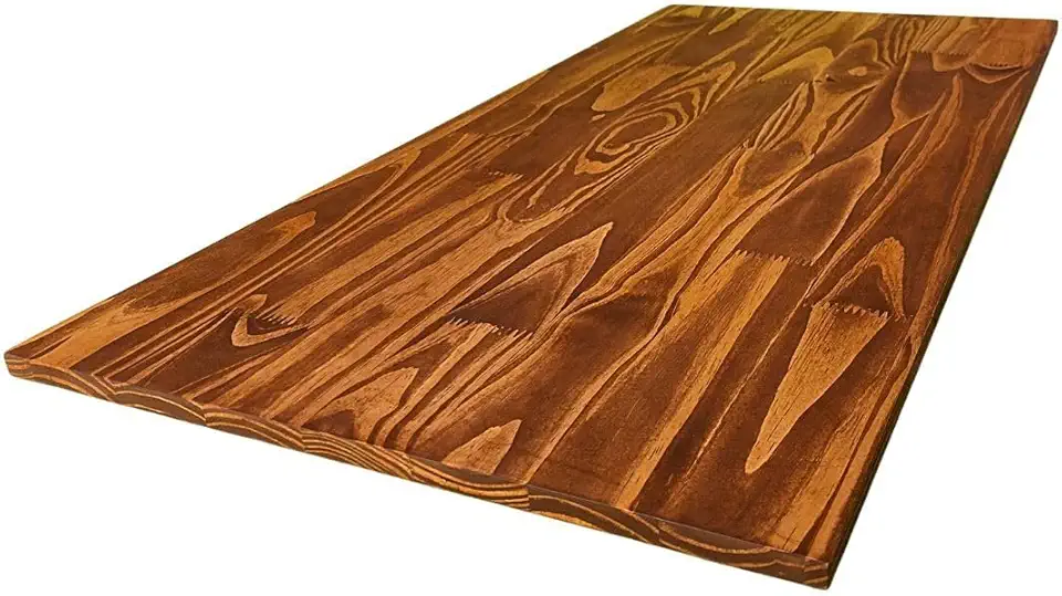 Tampo de Mesa Madeira Maciça Natural Pinus Natural Para Mesa e Bancada 100x50 (IPE)