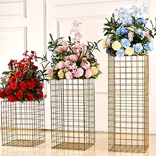 PRETYZOOM Bruiloft Bloem Display Rack Metal Vaas Kolom Stand Iron Gouden Bloem Bruiloft Centerpieces Bloemen Vloer Vaas… - Image 5