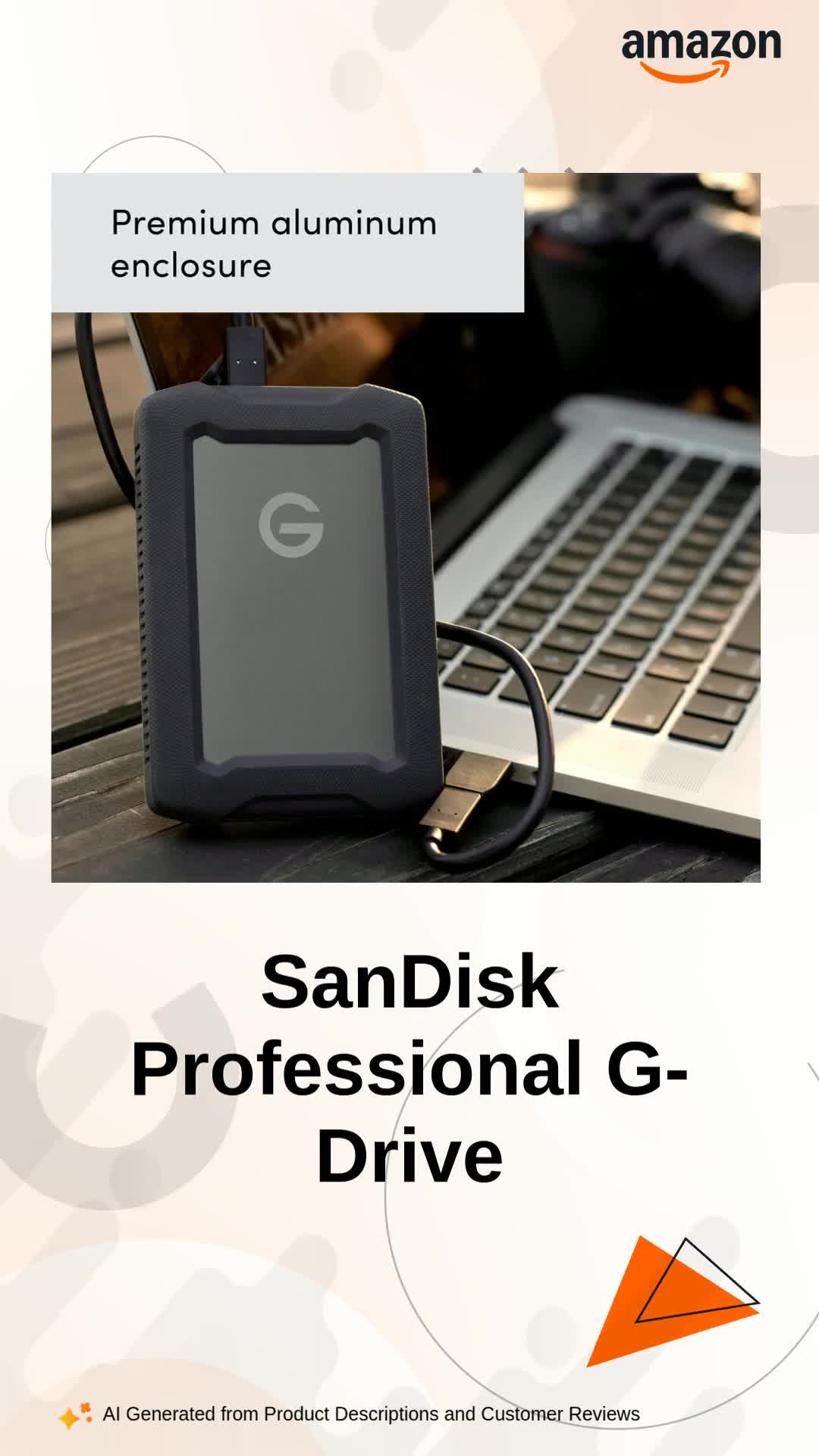 SanDisk Professional 1TB G-Drive ArmorATD - Rugged, Durable