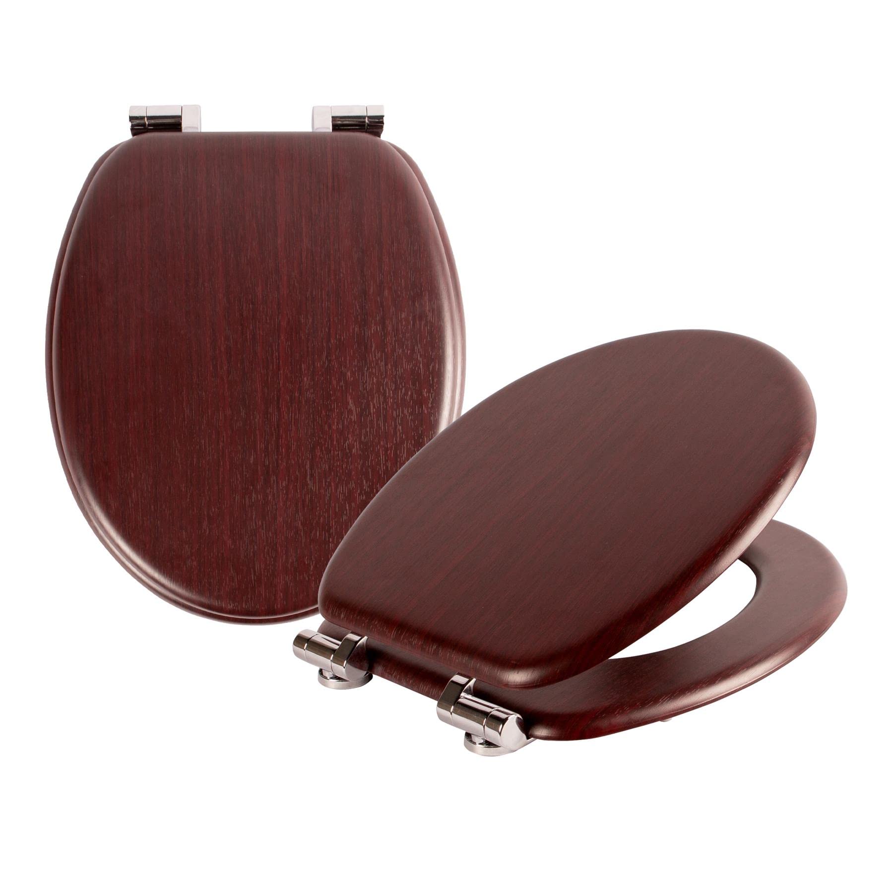 Harbour Housewares MDF Soft Close Toilet Seat - Chocolate