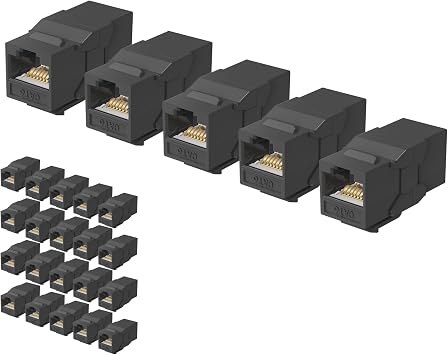 36% off: Jadaol UL Listed RJ45 Coupler, 10Gbps Gold-Plated Contacts Pass Through RJ45 Keystone Coupler, PoE Supported …