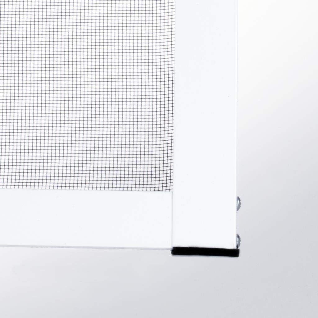 Profi Slim POLLENSCHUTZ Alu Bausatz für Fenster - Fliegengitter Insektenschutz (130 cm x 150 cm, Weiß)
