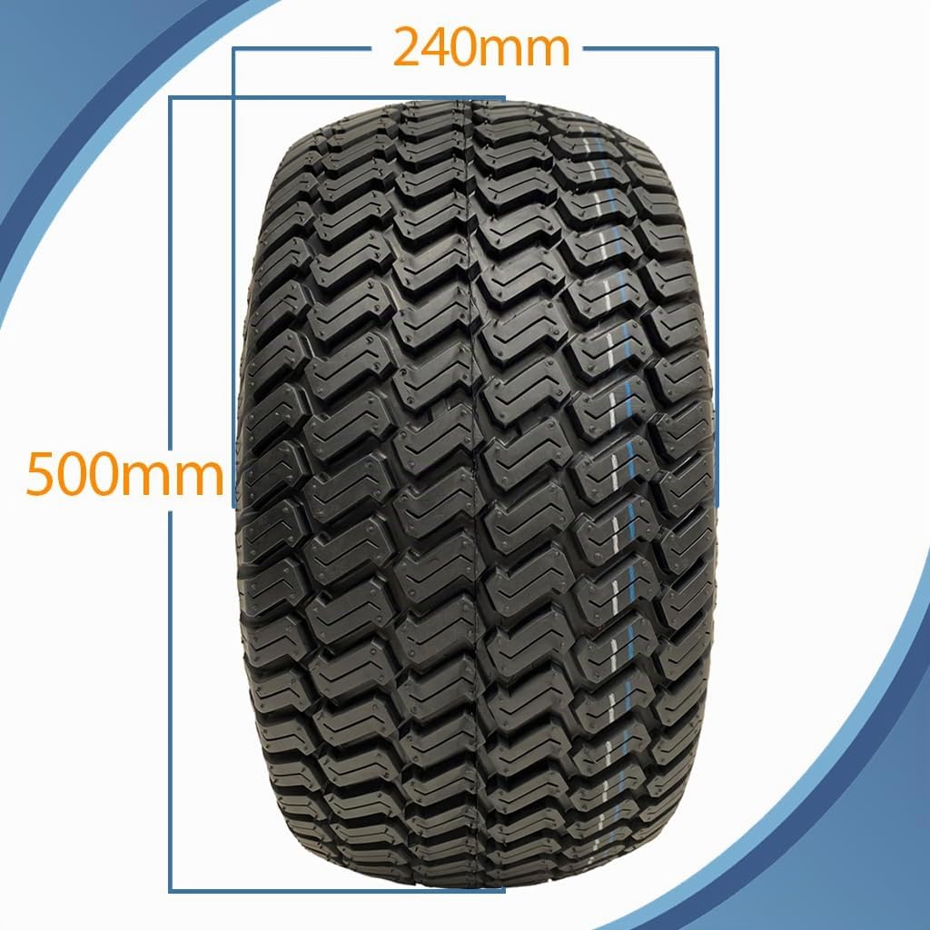 Parnells - Kit de Remorque pour Quad ATV - 4 Pneus et Roues Wanda, 20x10.00-8 + 4 Moyeux PCD 100 mm, axe de Fusée 40x40 mm - 1800 kg, Sans Attelage, Usage Intensif, Tout-Terrain Uniquement