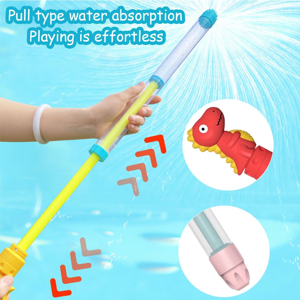 Pack De 4 Pistolas De Agua De Fuegos Artificiales – Juguete Para Piscina, Playa Y Fiestas, Colores Surtidos