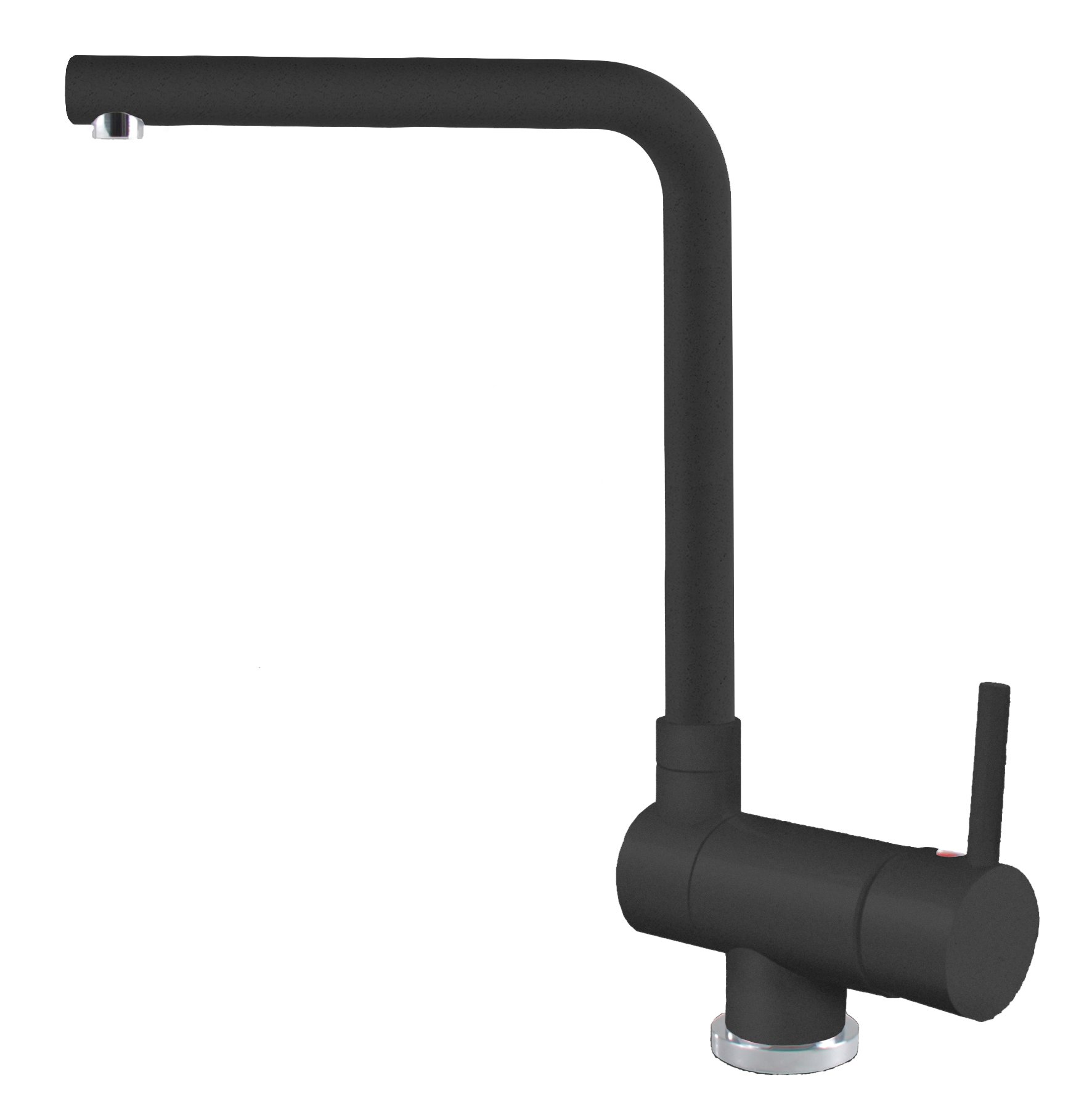 Elleci Miscelatore Monocomando con Canna Girevole Full Nero 40