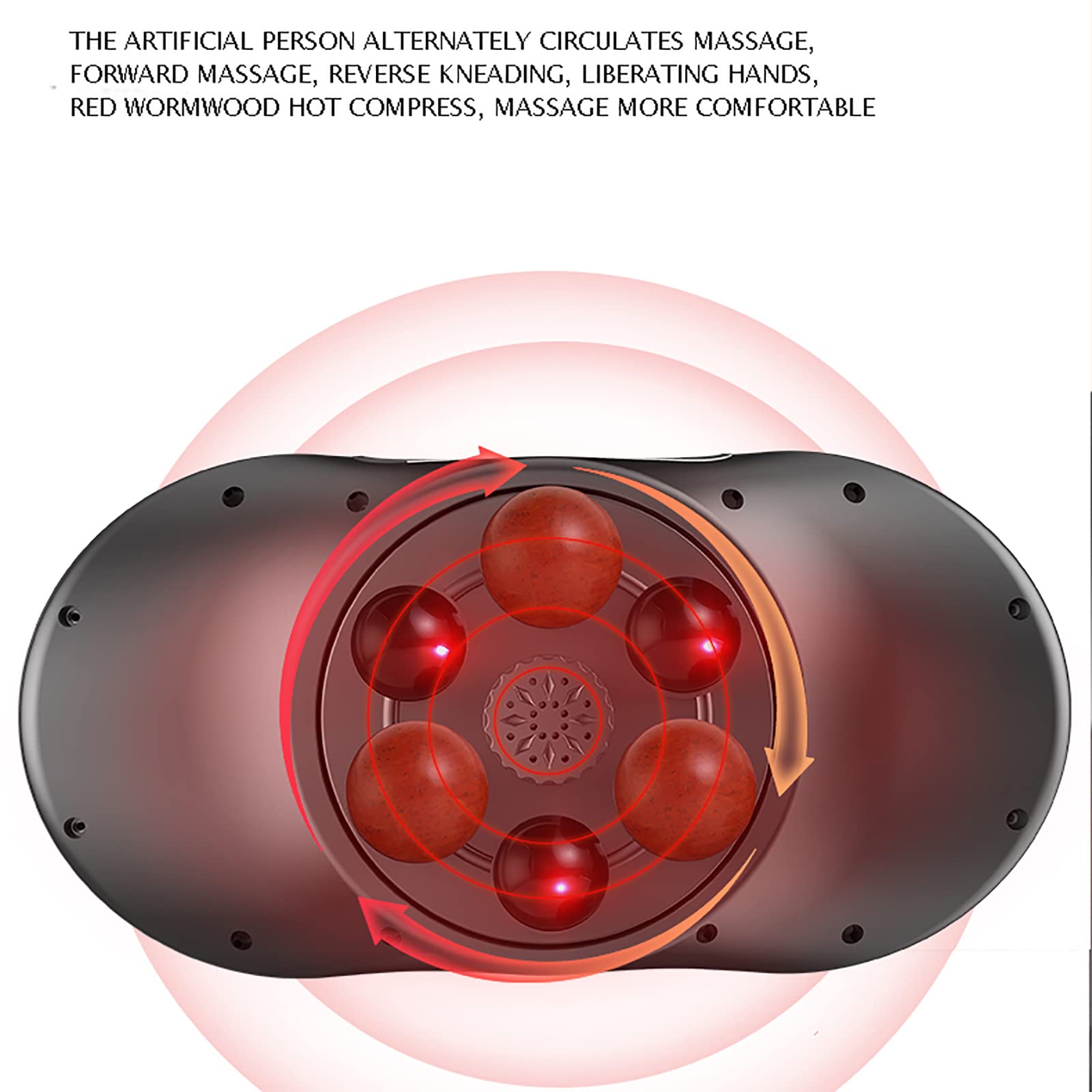 Masajeador De Estómago, Máquina Masajeadora Inalámbrica para El Vientre, Dispositivo De Cinturón Eléctrico con Calefacción Y 3 Modos De Masaje, para El Estreñimiento Y El Alivio De La Hinchazón