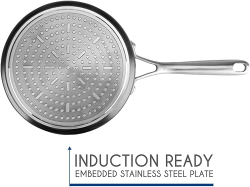 Vista 18 de TECHEF - Colección Onyx - Olla de sopa de 2.8 cuartos con tapa de vidrio, recubierta con nuevo revestimiento antiadherente de teflón platino